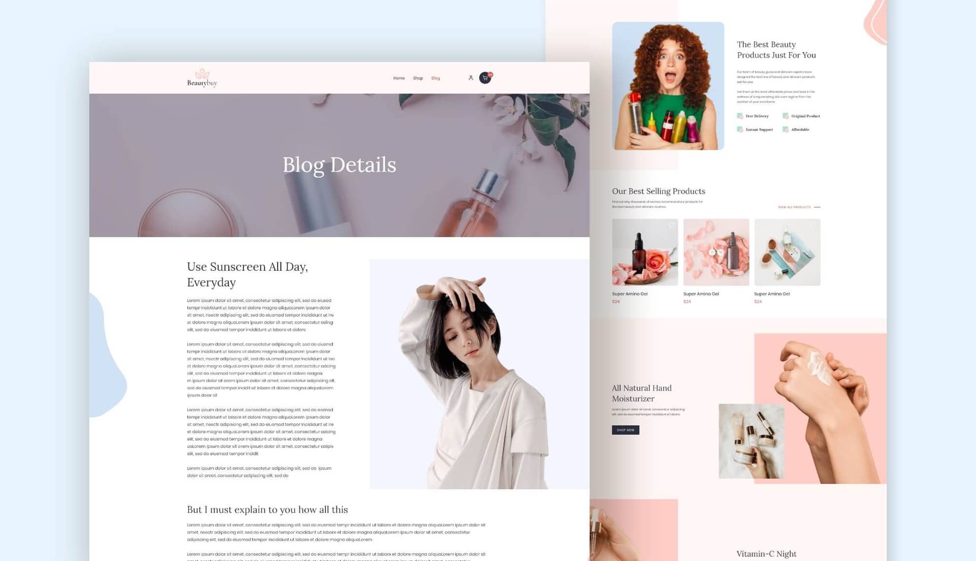 BeautyBuy Blog Details Page By Templately