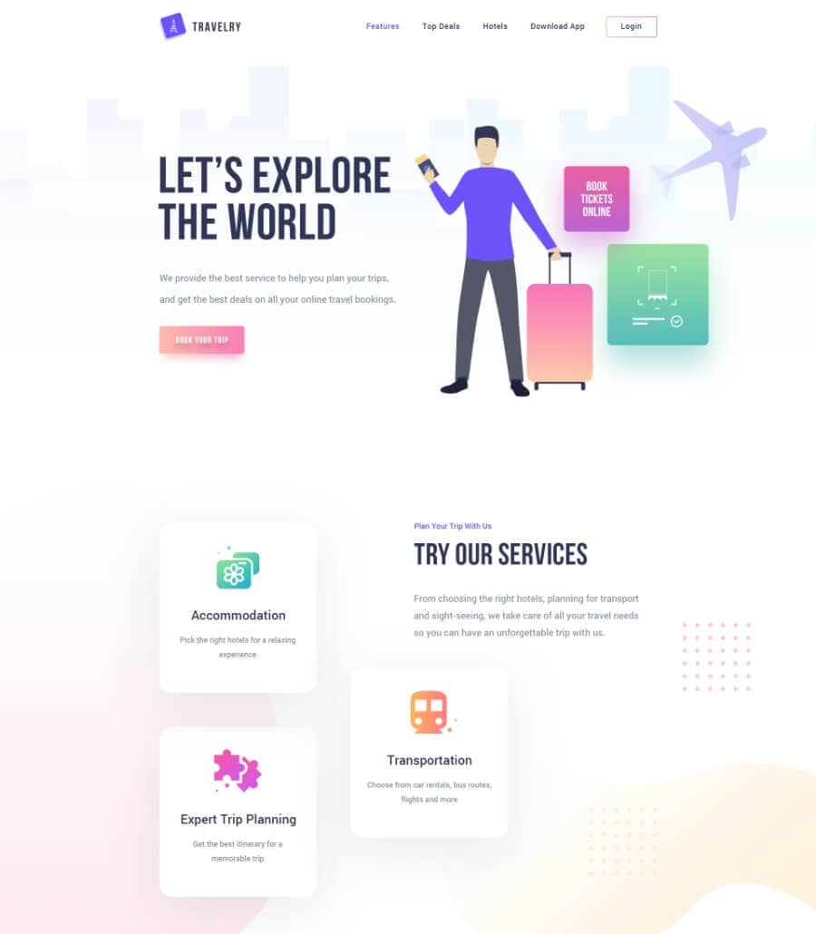 Templately - Travelry Footer Thumbnail