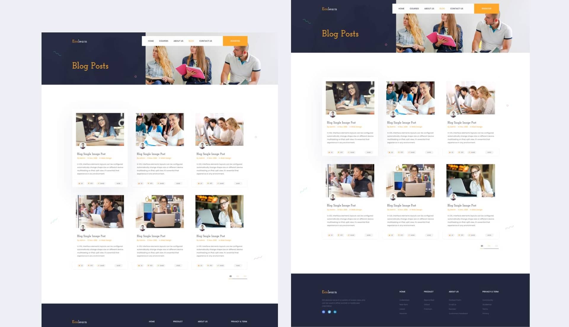 EduBee Education Template Blog Details Page By Templately