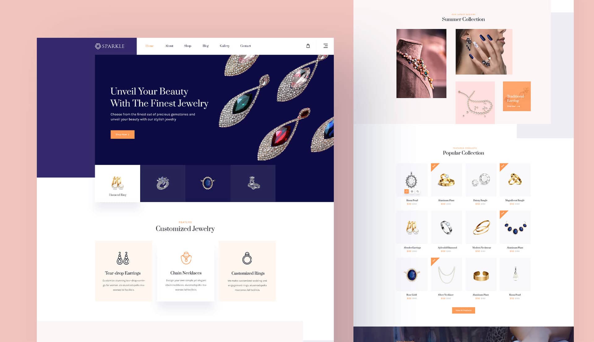 Sparkle Header Section By Templately