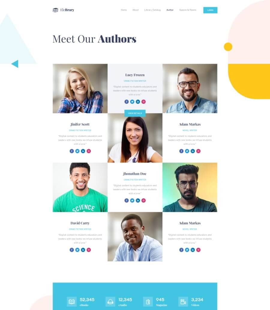 Templately - EleBrary Author Page Thumbnail