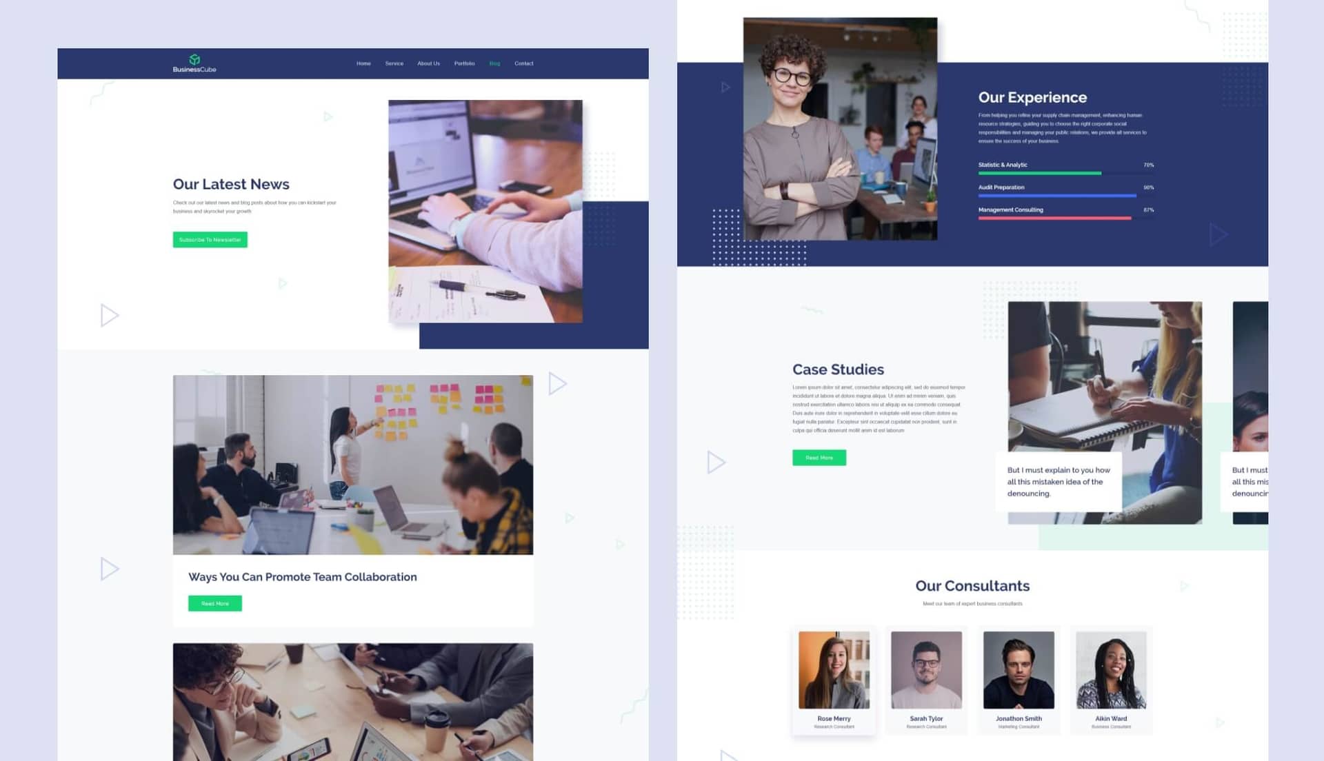 BusinessCube Blog Page V1 By Templately