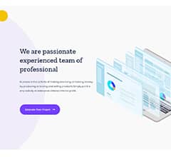 Unigency Homepage About Lite  By Templately