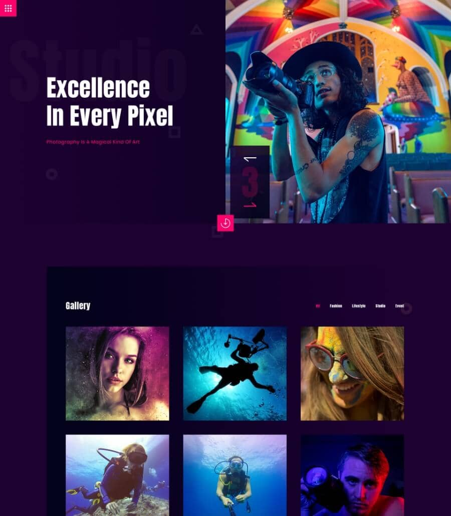 Templately - PhotoSpark Footer Thumbnail
