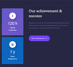 Templately - Unigency Homepage Achievement Dark Thumbnail