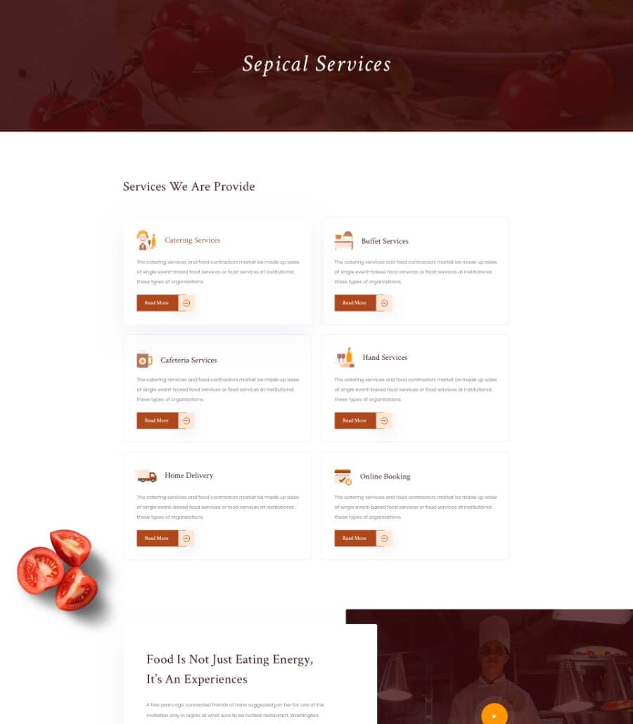 Templately - Foodiecious Services Thumbnail