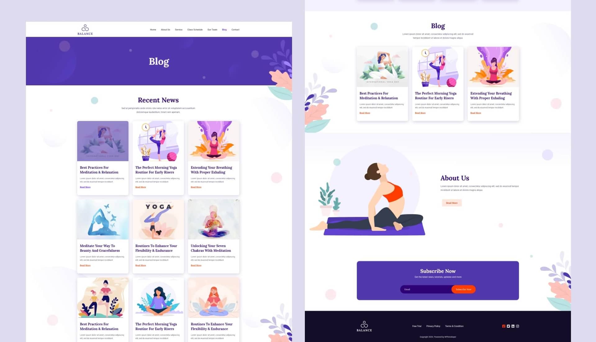 Balance Blog Page By Templately