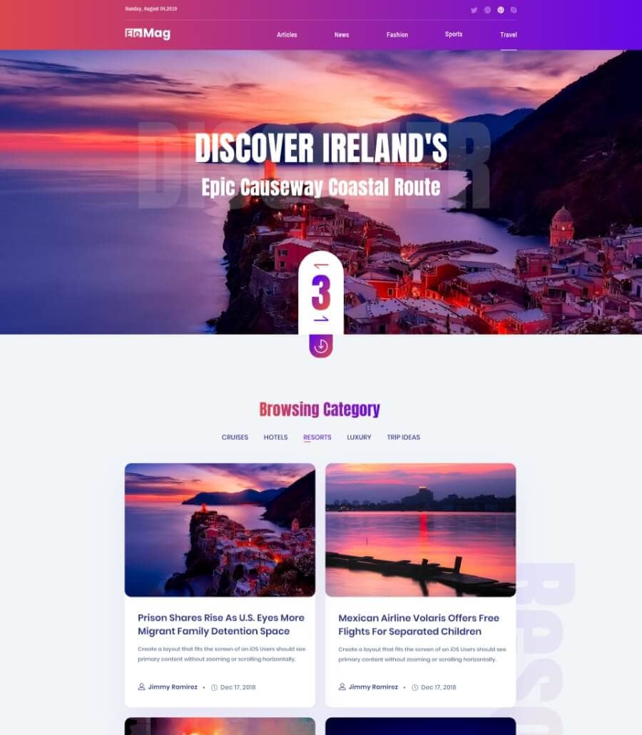 Templately - Trivver Home Page Thumbnail