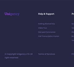Templately - Unigency Footer Dark Thumbnail