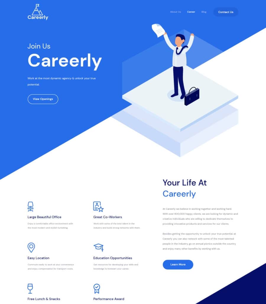 Careerly Footer 1  By Templately