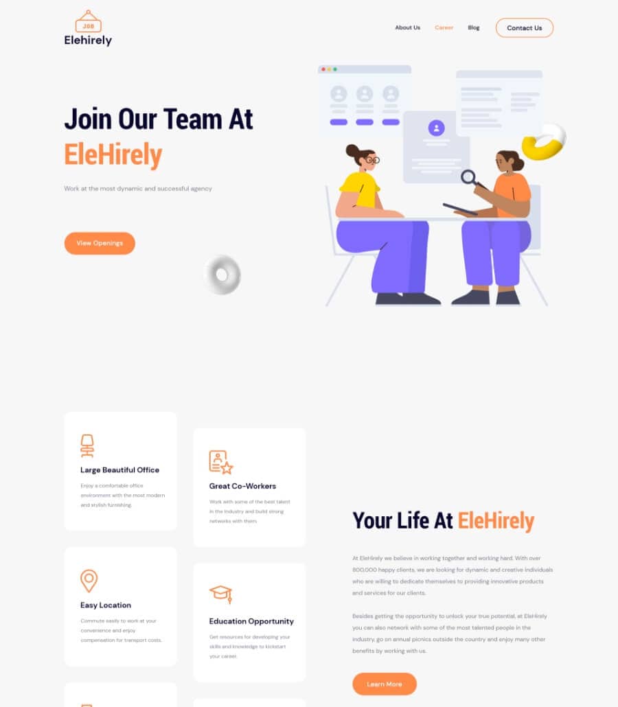 Careerly Footer Section 3  By Templately