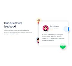 Unigency Homepage Testimonial Lite  By Templately