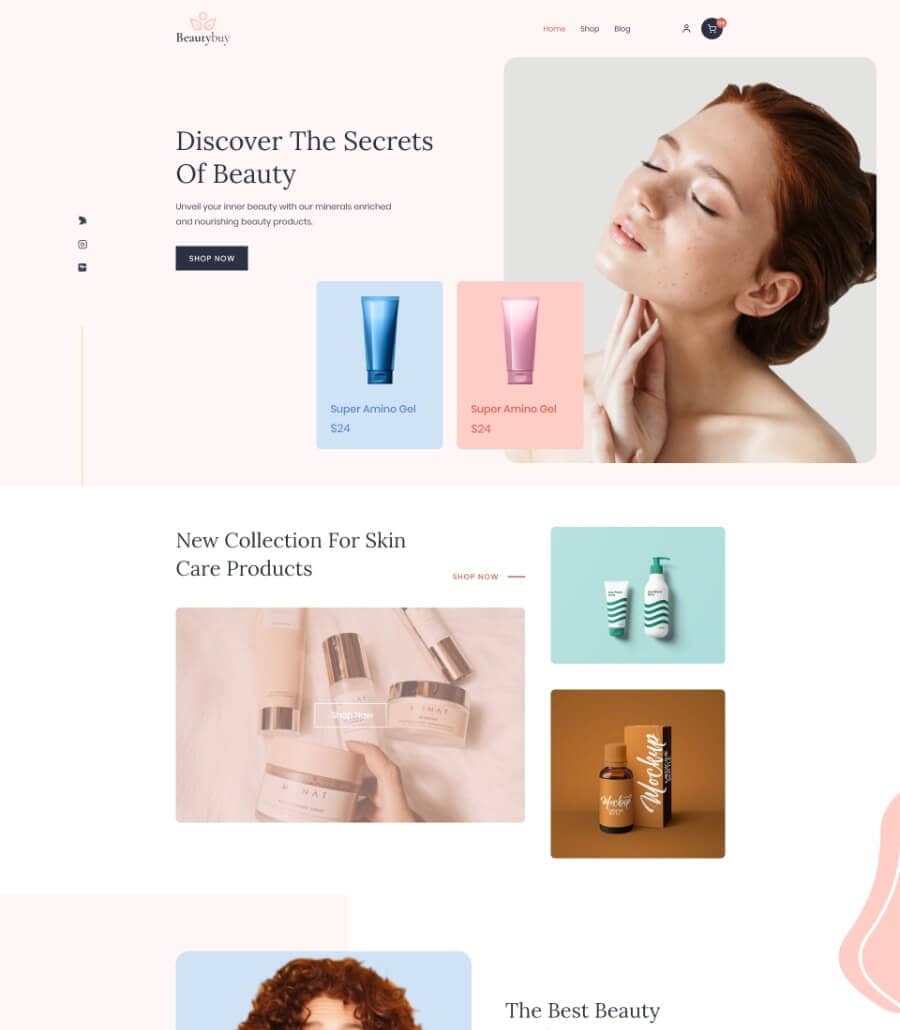 BeautyBuy Footer  By Templately