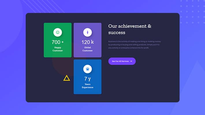 Unigency Homepage Testimonial Dark By Templately