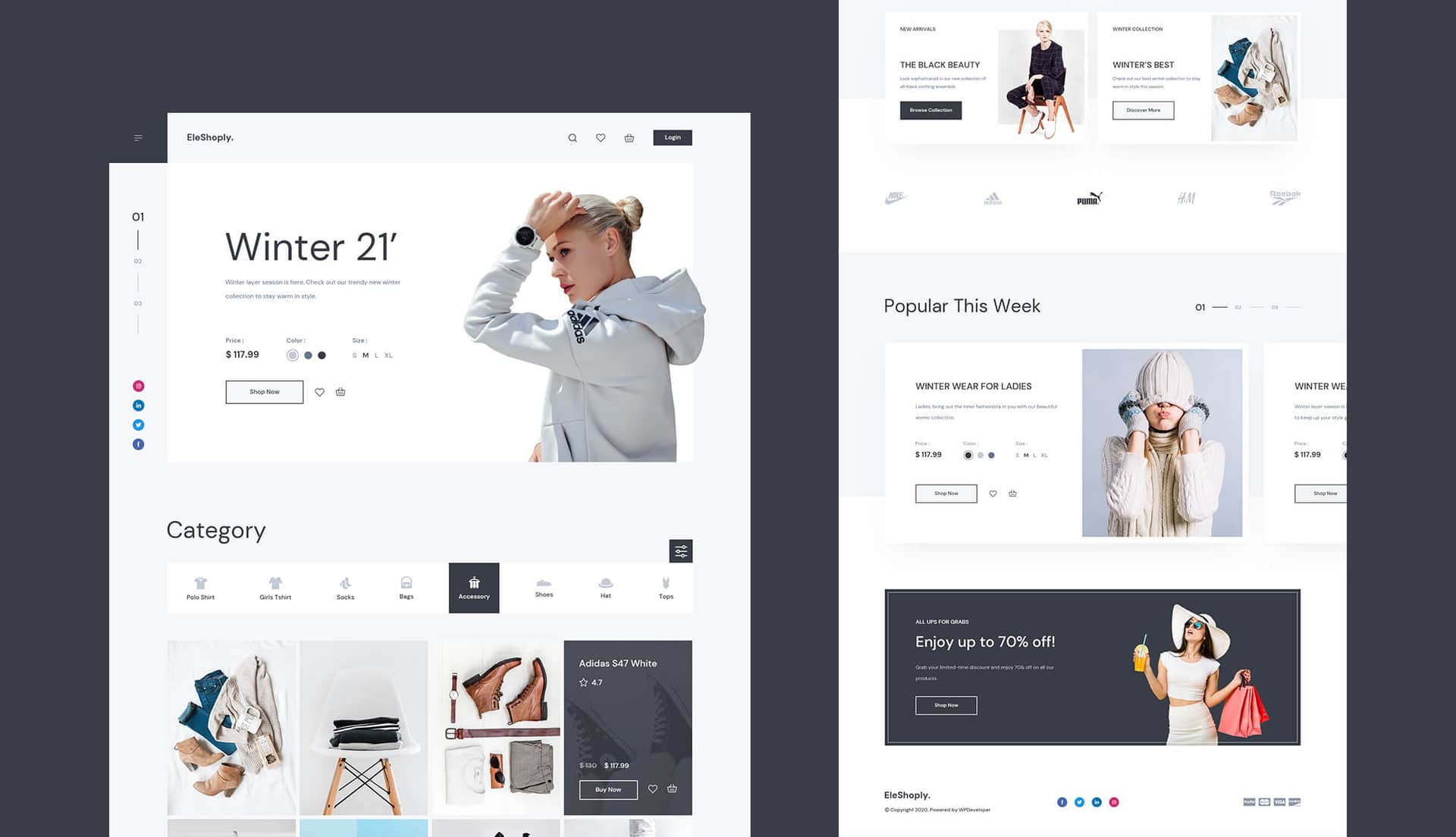 EleShoply Homepage By Templately