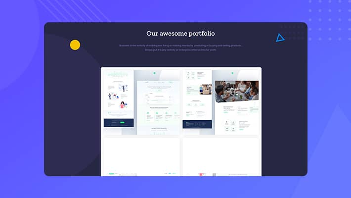 Unigency Portfolio Dark By Templately