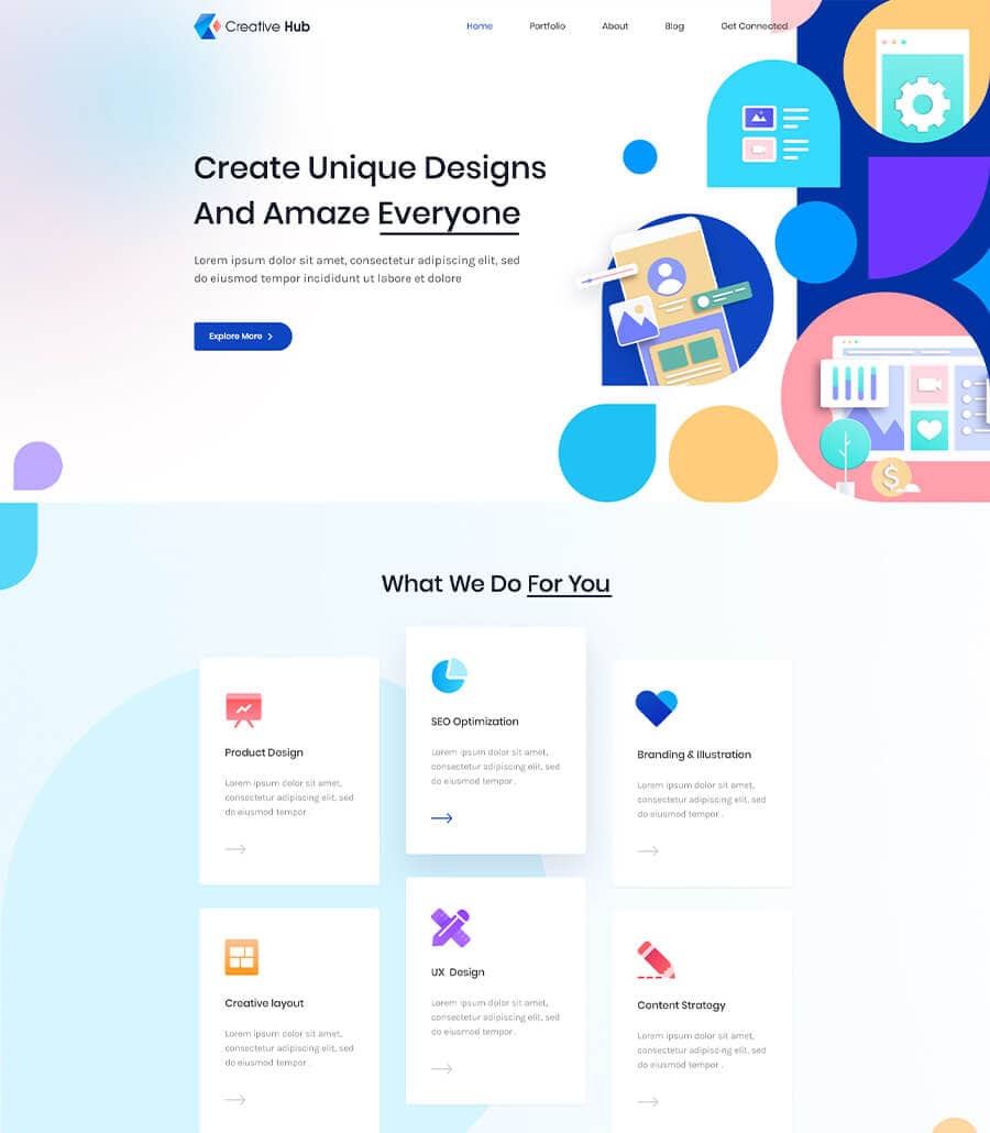 Templately - Creative Hub Footer Thumbnail