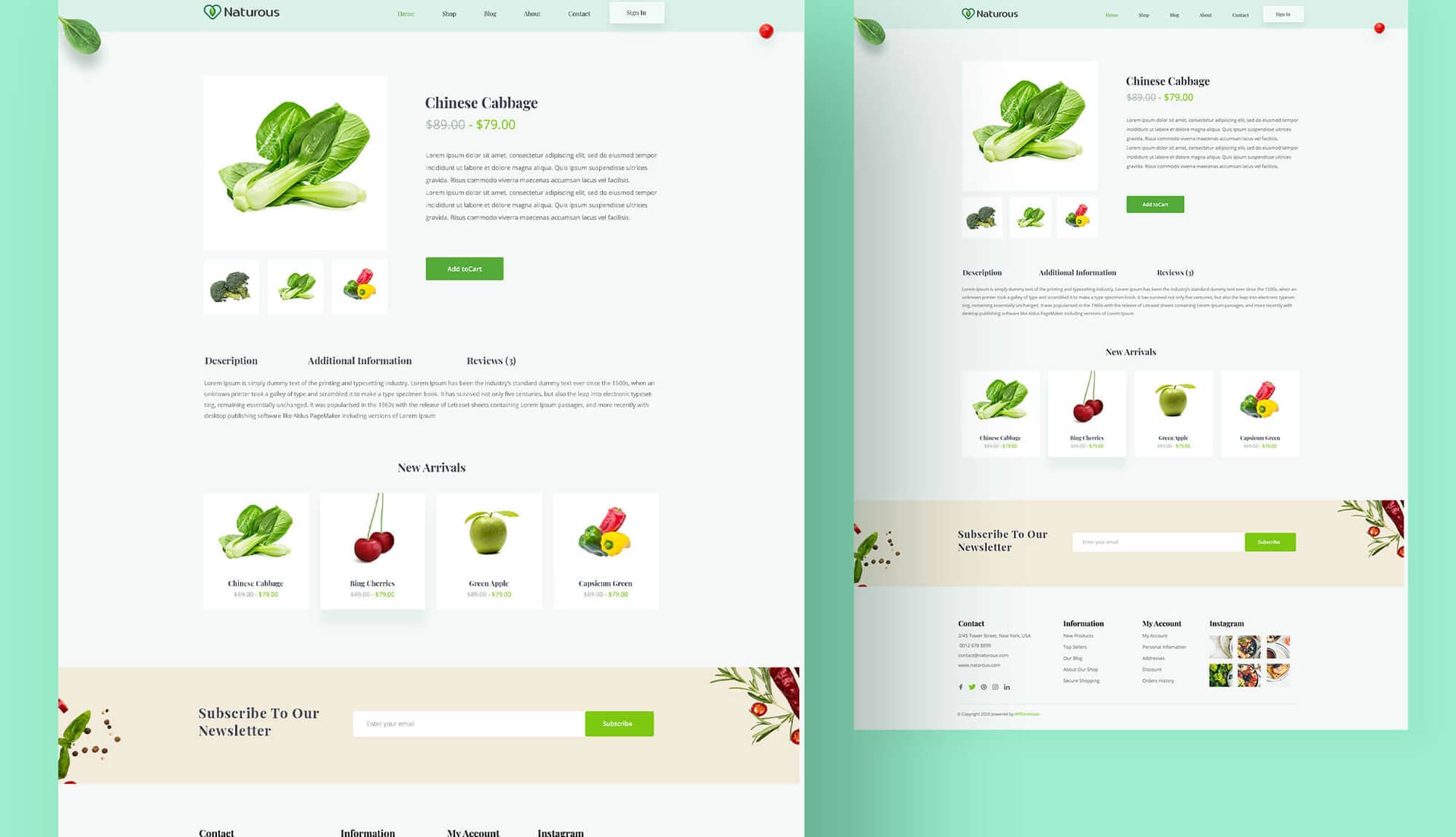 Naturous Single Product Page By Templately