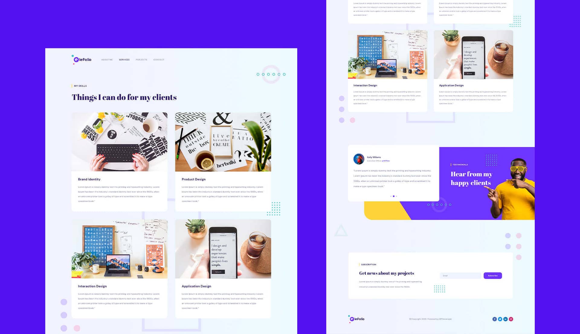 EleFolio Services Page By Templately