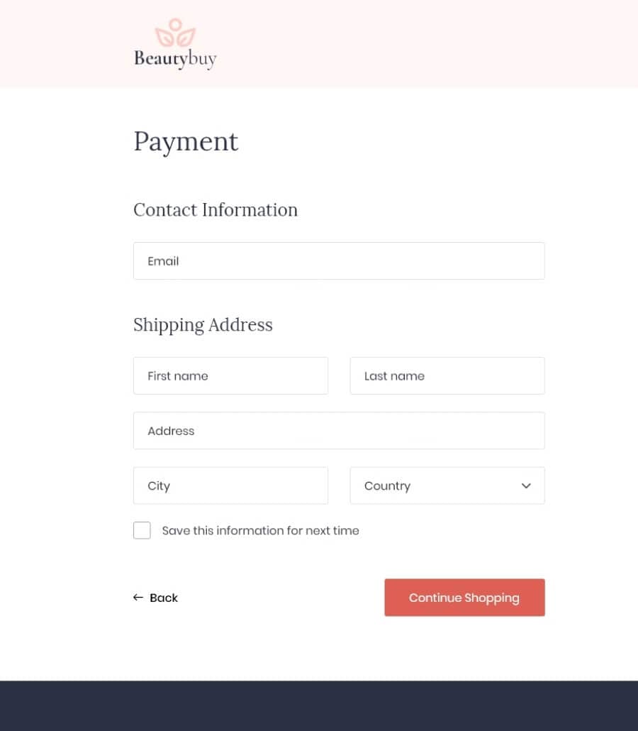 Templately - BeautyBuy Checkout Page Thumbnail