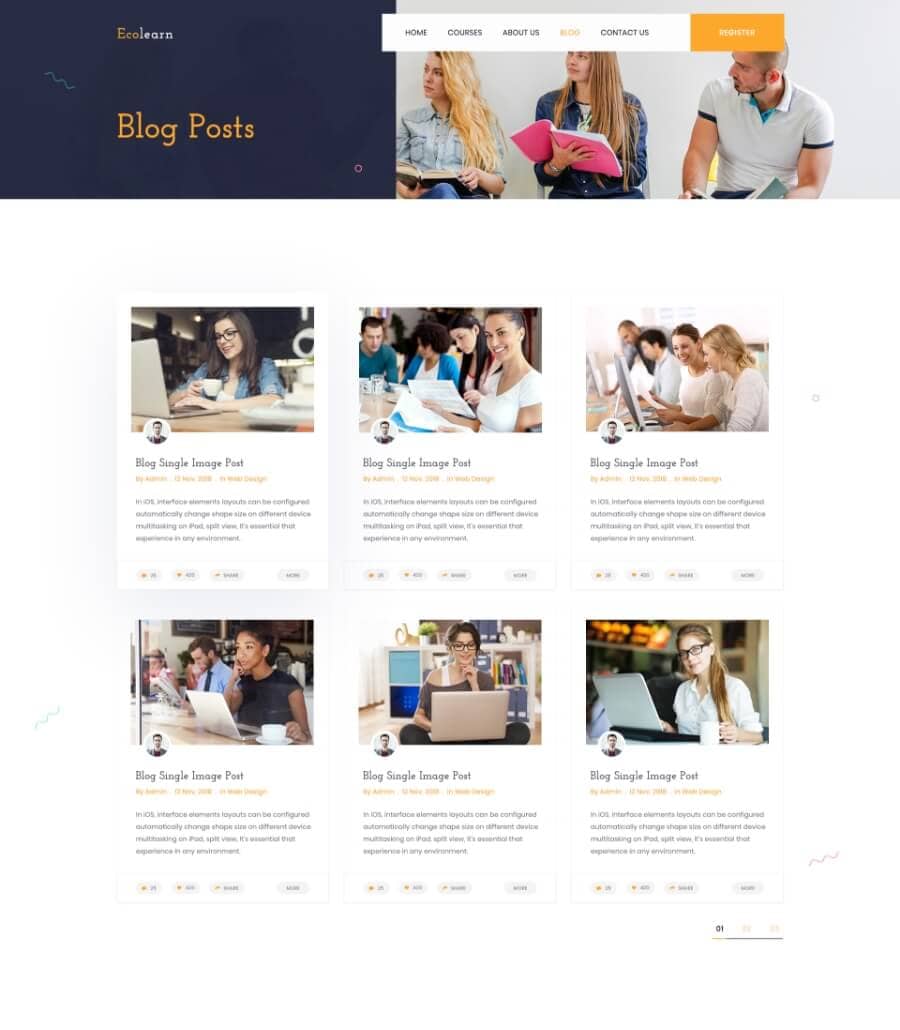 EduBee Education Template Blog  By Templately