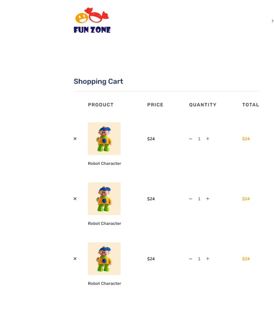Templately - Fun Zone Checkout Page Thumbnail
