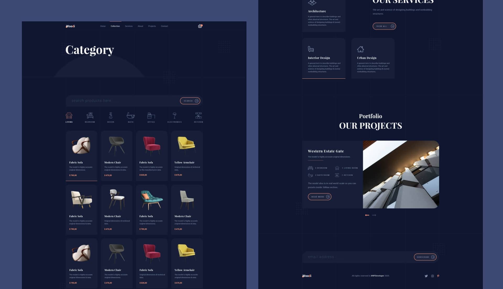 Woodie Collection Page By Templately