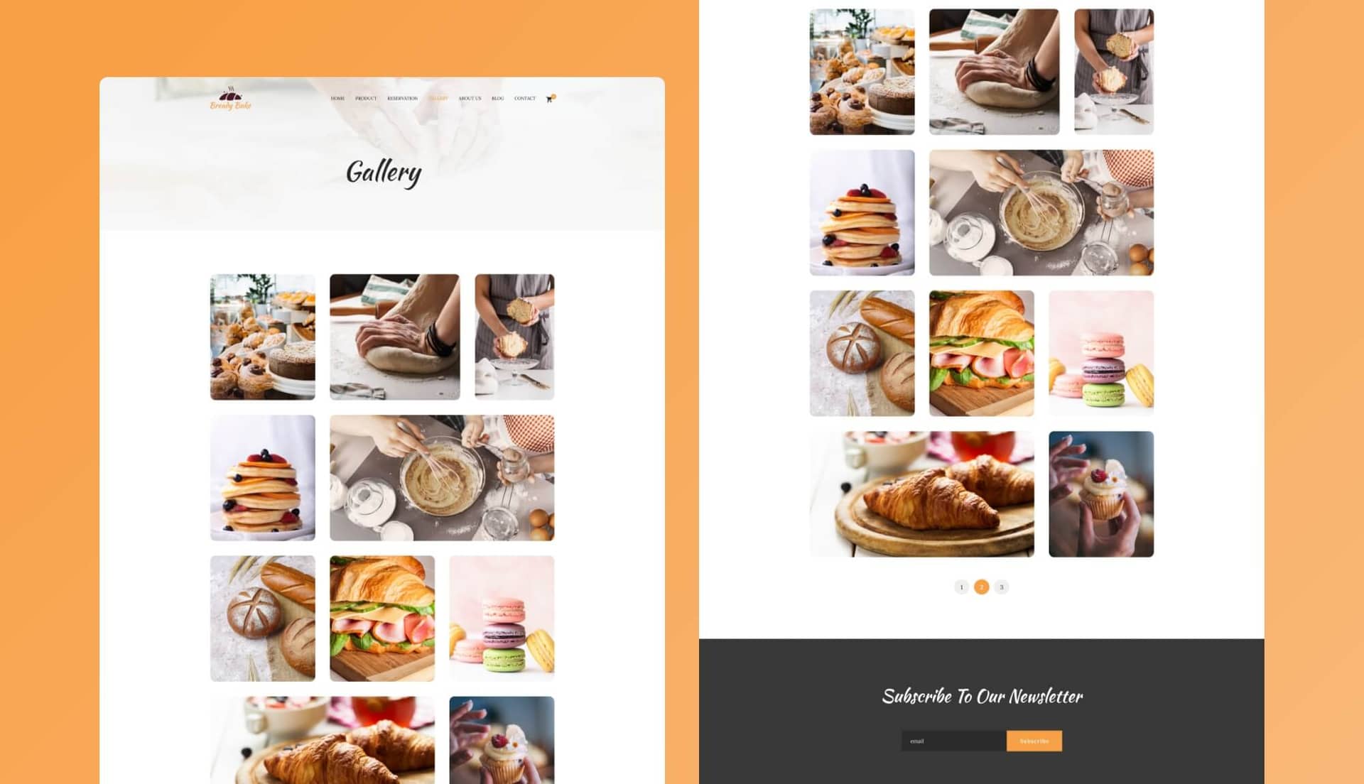 Bready Bake Gallery Page By Templately