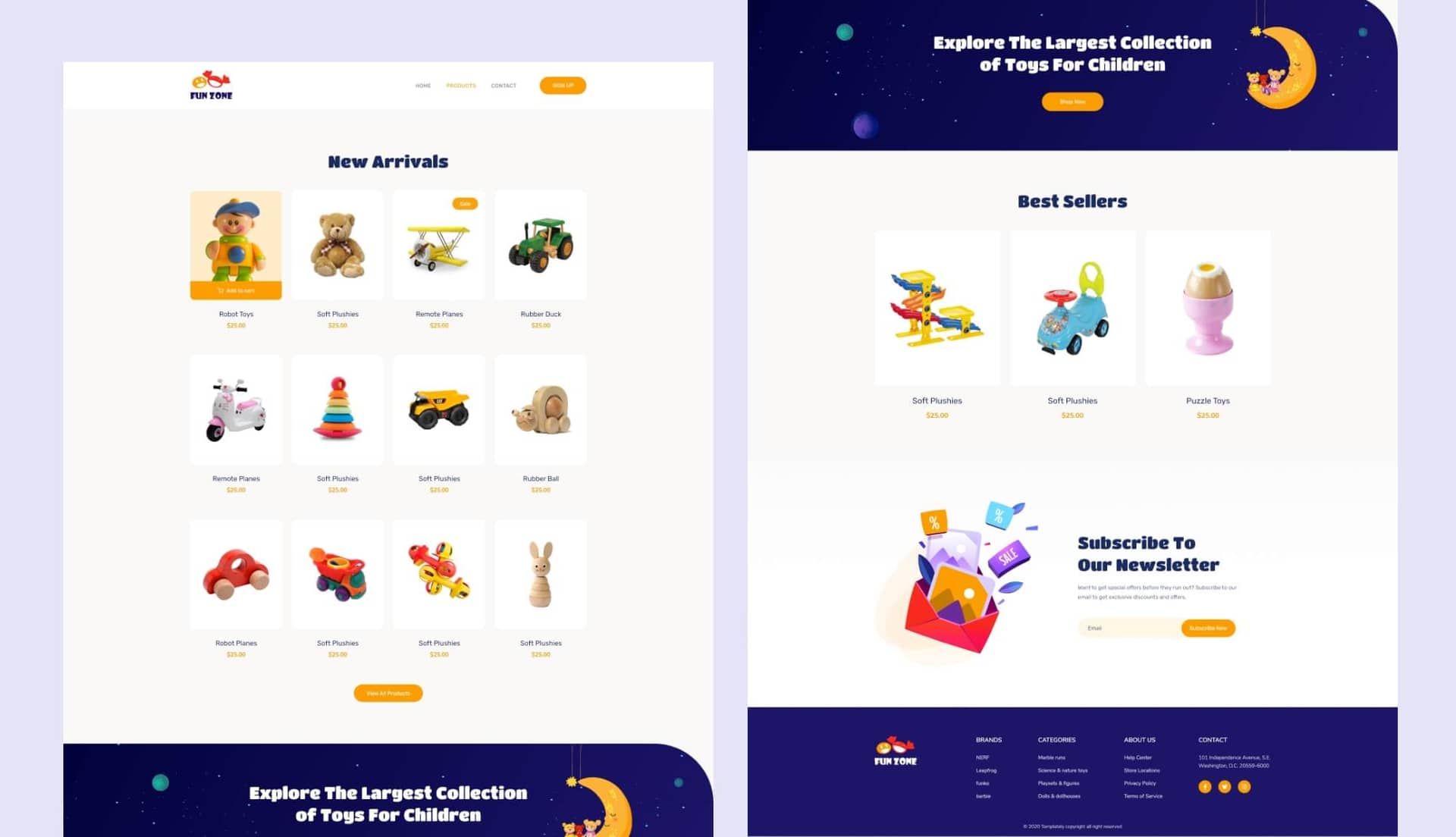 Fun Zone Products Page By Templately