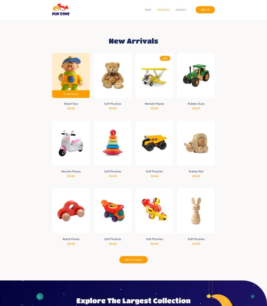 Templately - Fun Zone Products Page Thumbnail