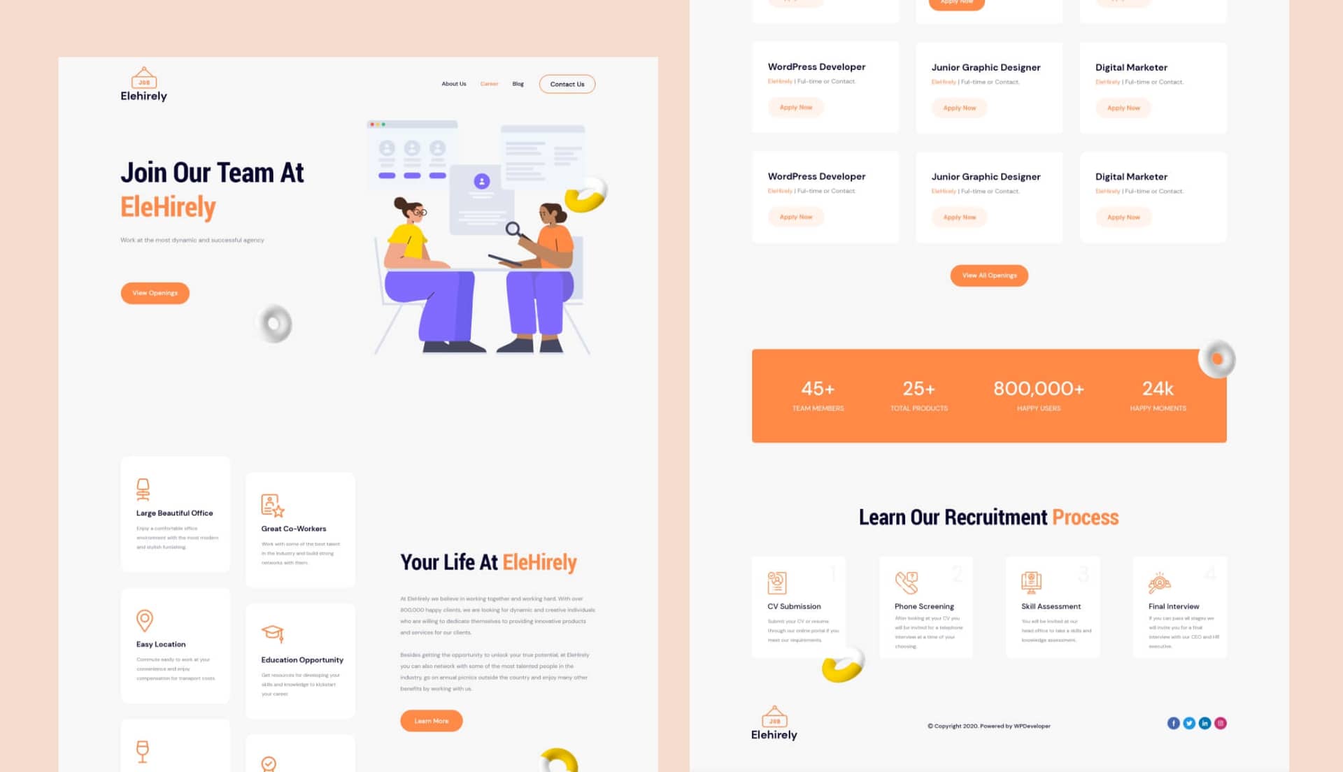 Careerly Landing Page 3 By Templately