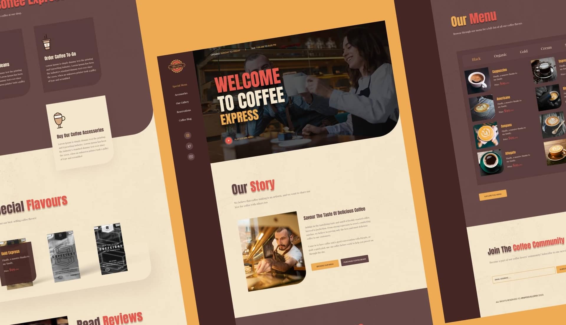 Coffee Express - Coffee Shop Template Banner By Templately