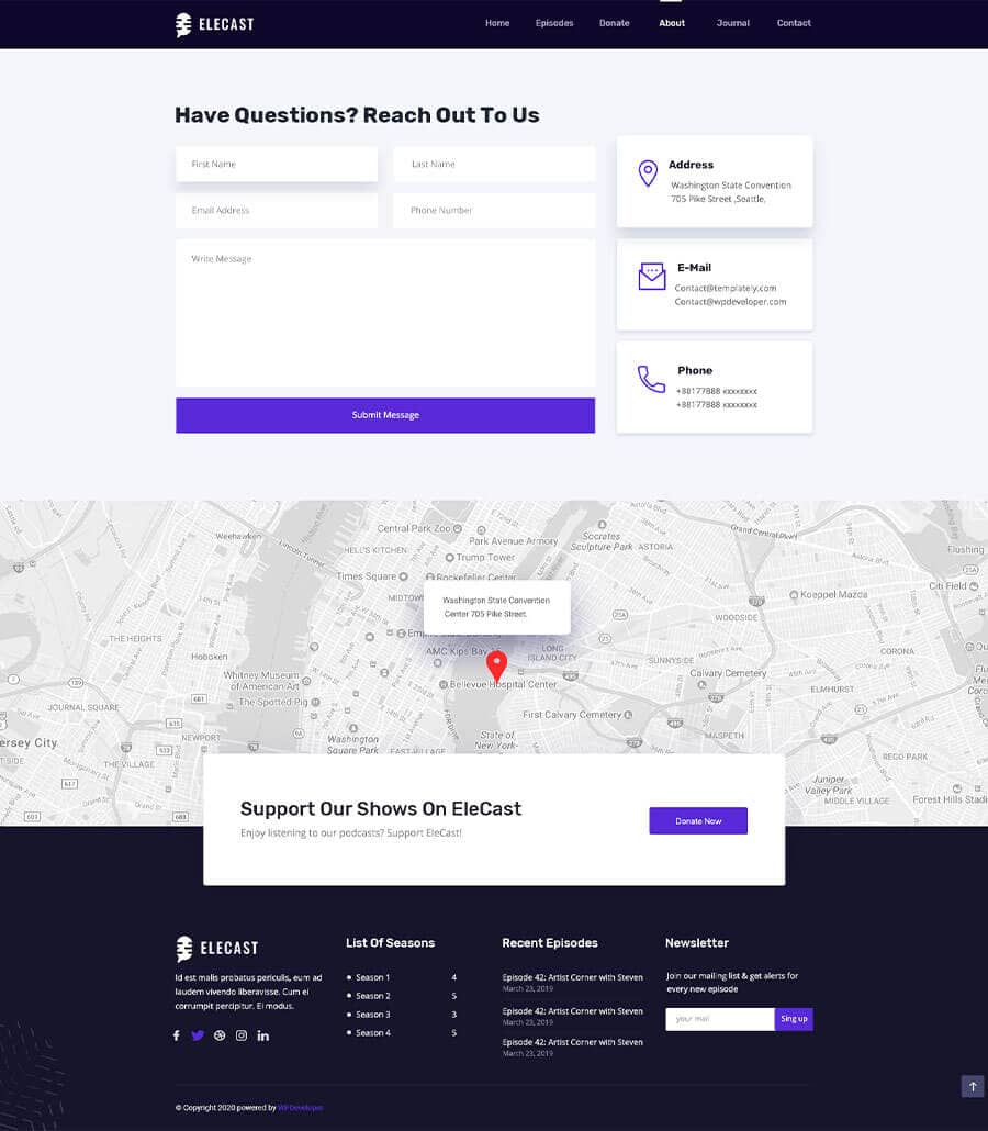 Templately - EleCast - Podcast Elementor Template for WordPress Thumbnail 3