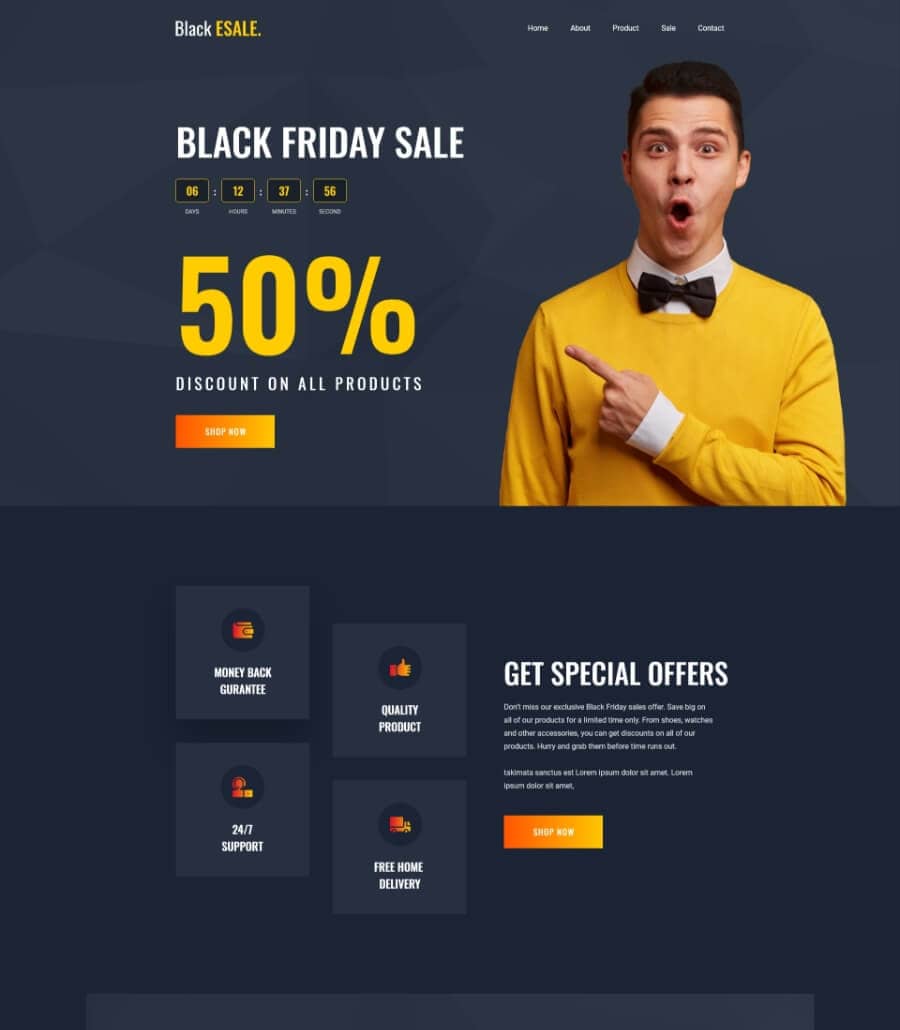 Templately - Black Friday - Landing Pages for Starter Thumbnail