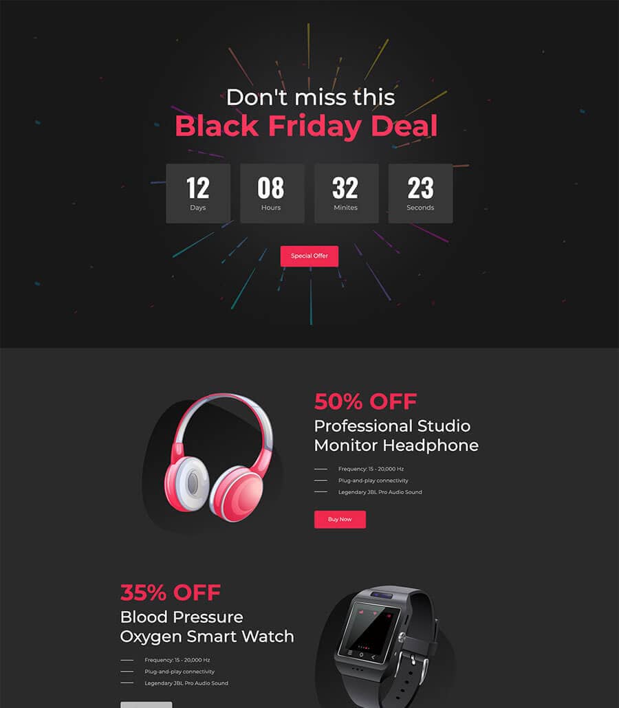 Templately - Black Friday - Landing Pages for Starter Thumbnail 2