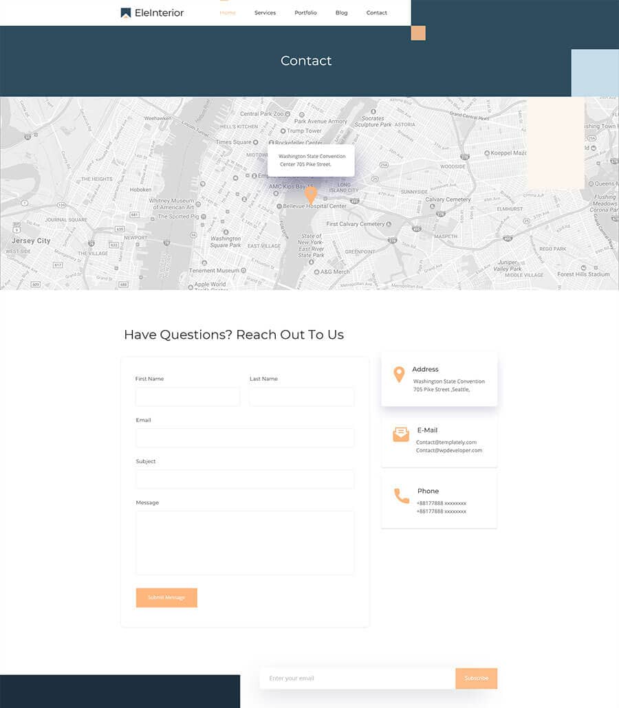 Templately - EleInterior - WordPress Website Template For Interior Design Thumbnail 2