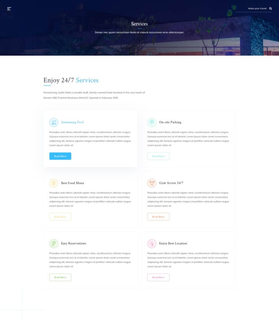 Templately - HotelHut - Hotel Booking Template Thumbnail 3