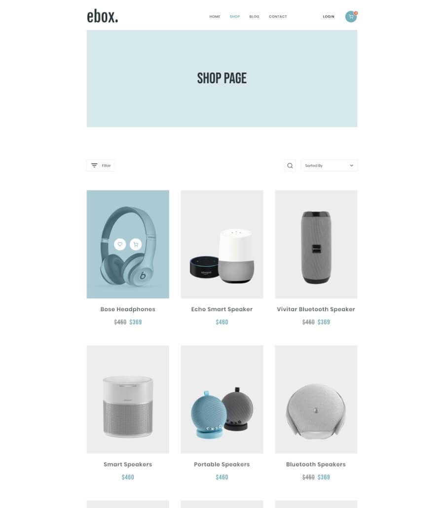 Templately - Ebox - WooCommerce Template For Electronic Store Thumbnail 2