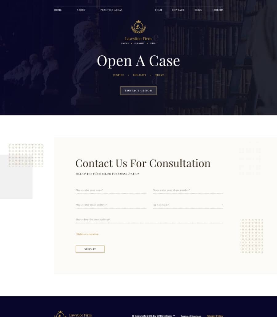 Templately - Lawstice - Law Firm WordPress template Thumbnail 3