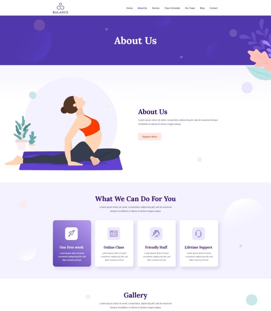 Templately - Balance - Health & Wellness Template for Elementor Thumbnail 2