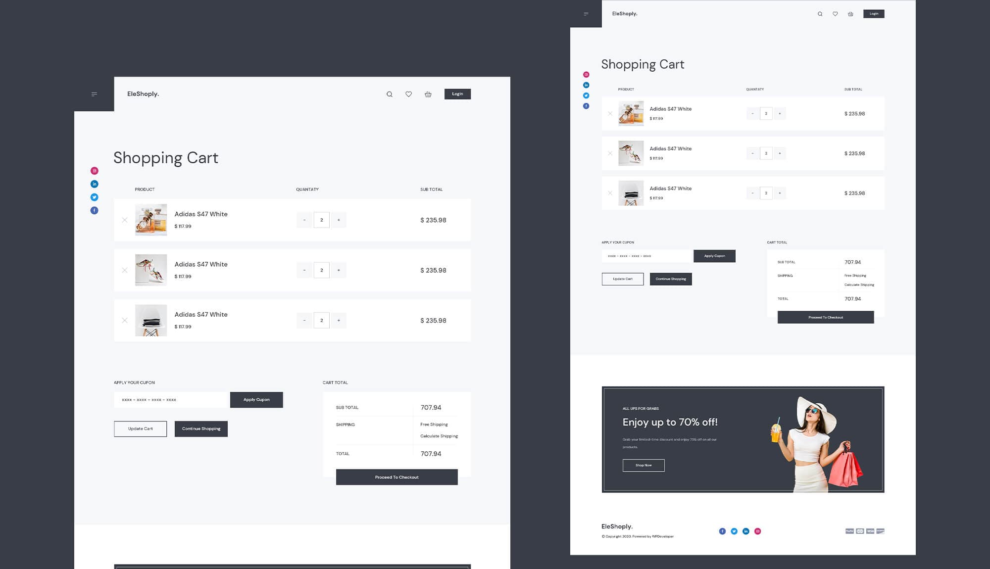 EleShoply Cart Page Banner