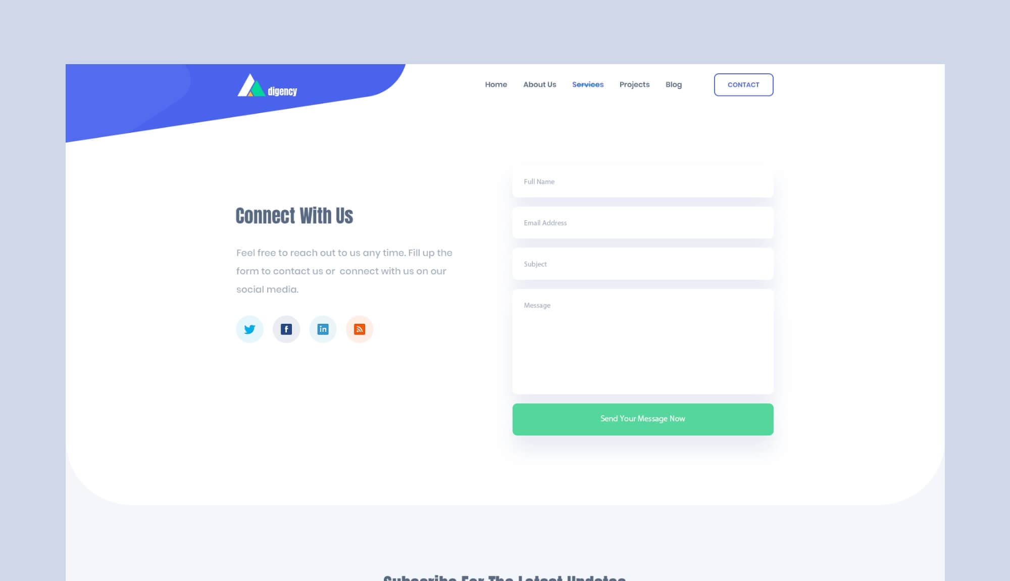 Digency Digital Marketing Agency Contact Page Banner