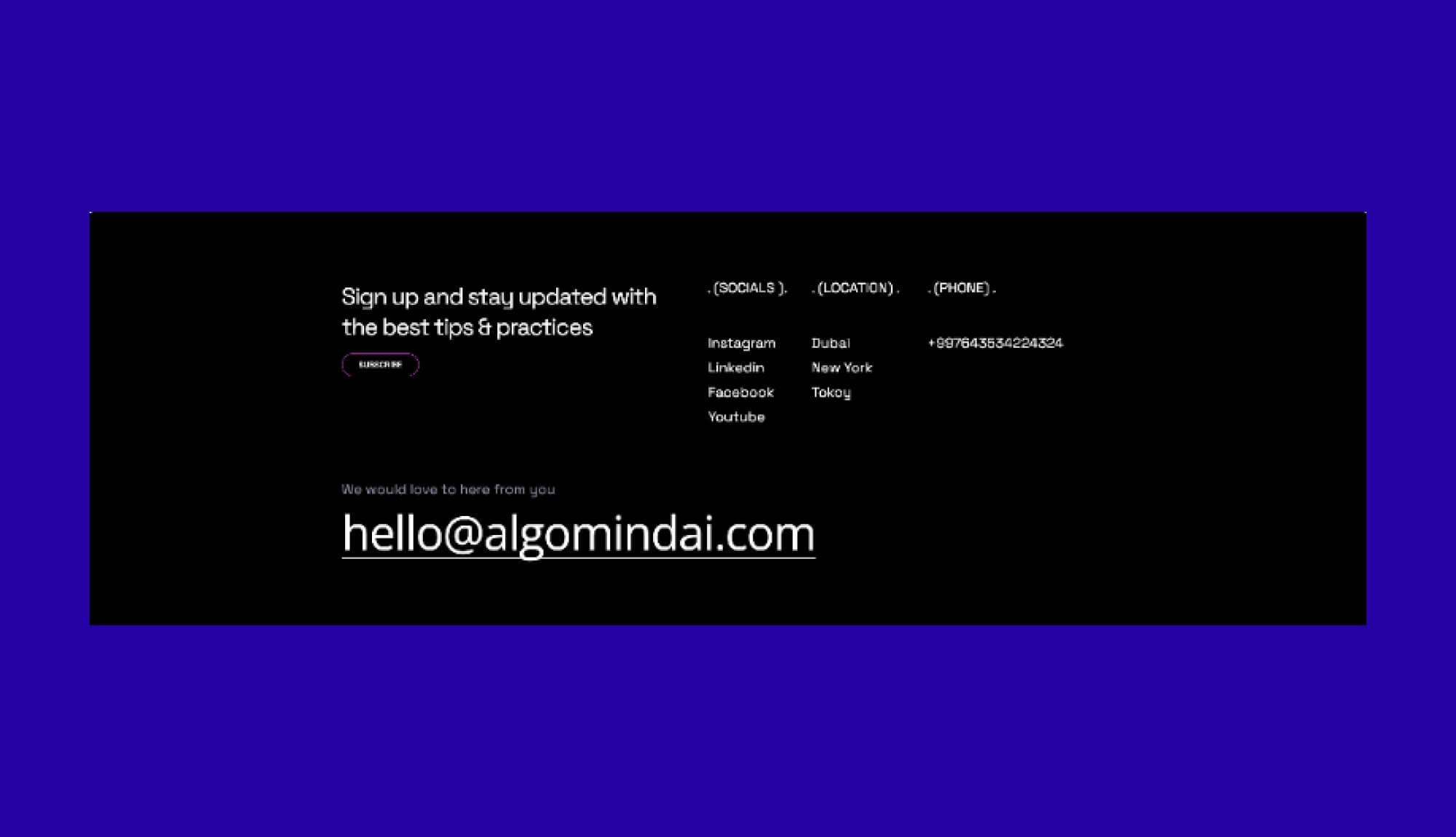 AlgoMind AI Footer Banner