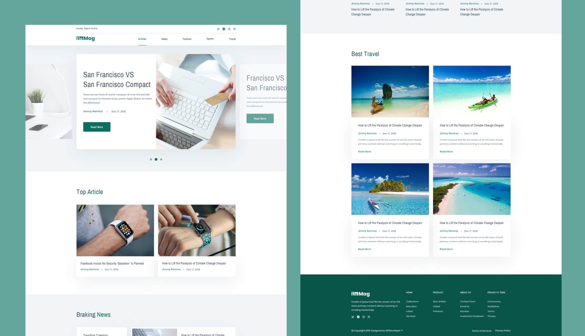 EleMag Magazine Footer Banner