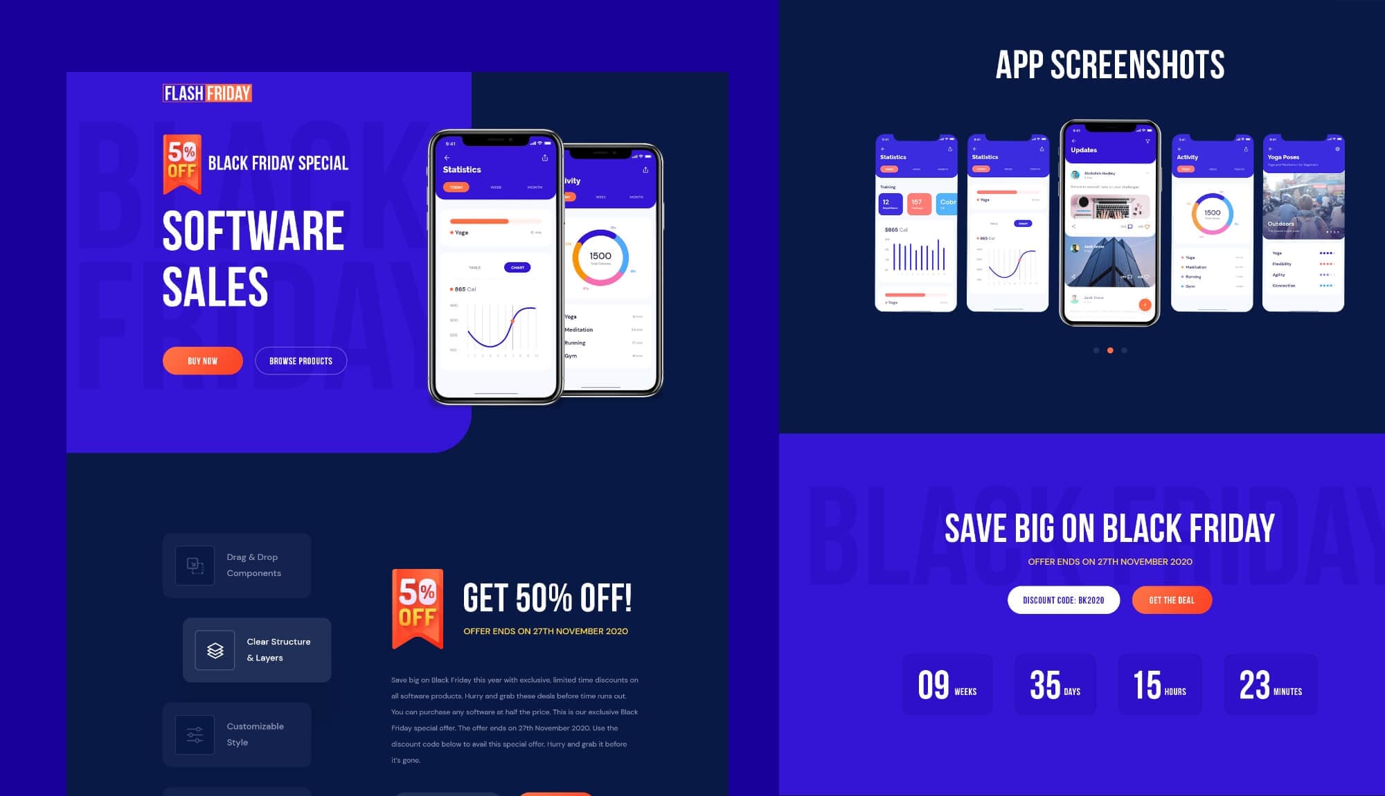 FlashFriday - Black Friday Landing Page Banner