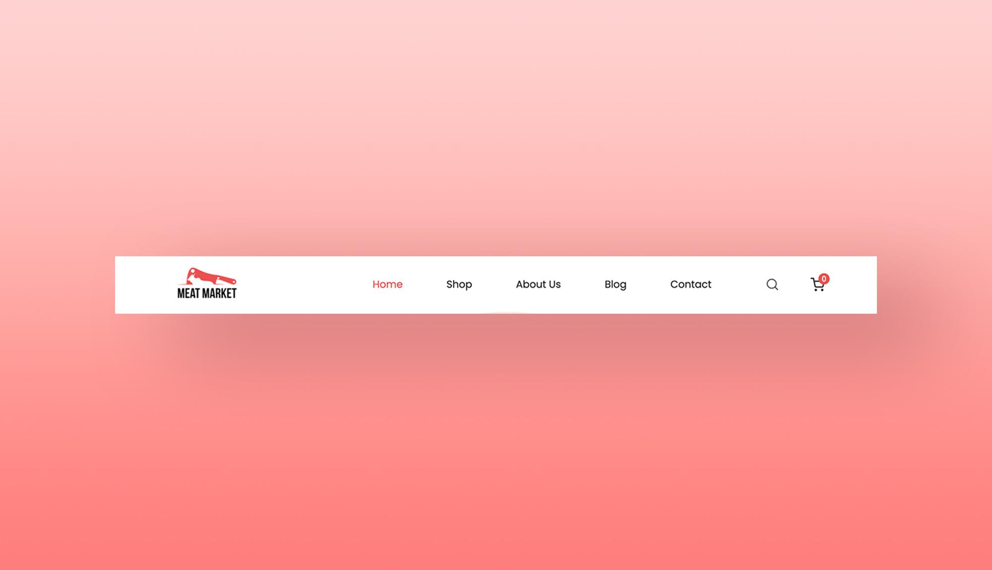 Meat Market Header Section For Gutenberg Banner