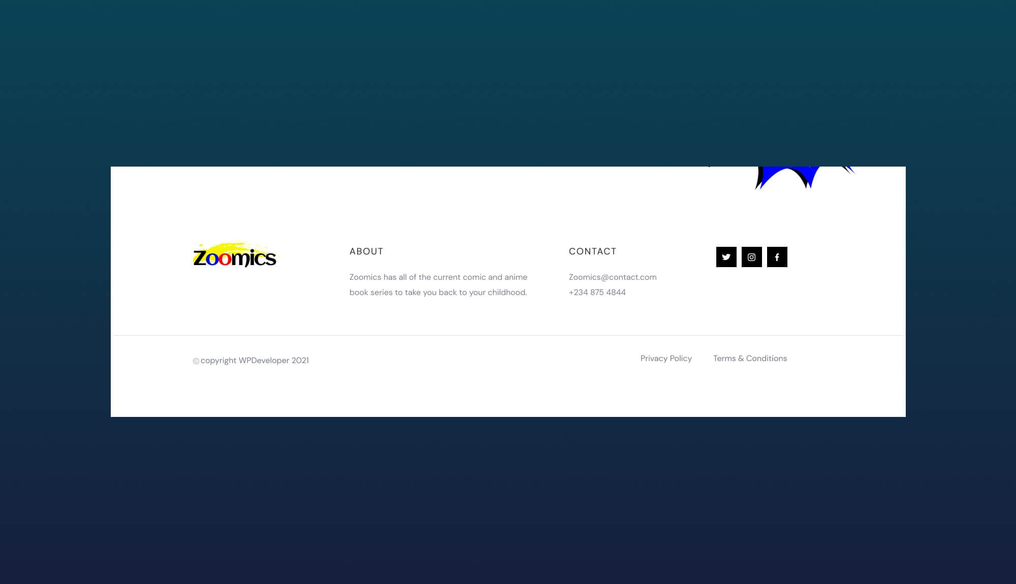 Zoomics Footer Banner