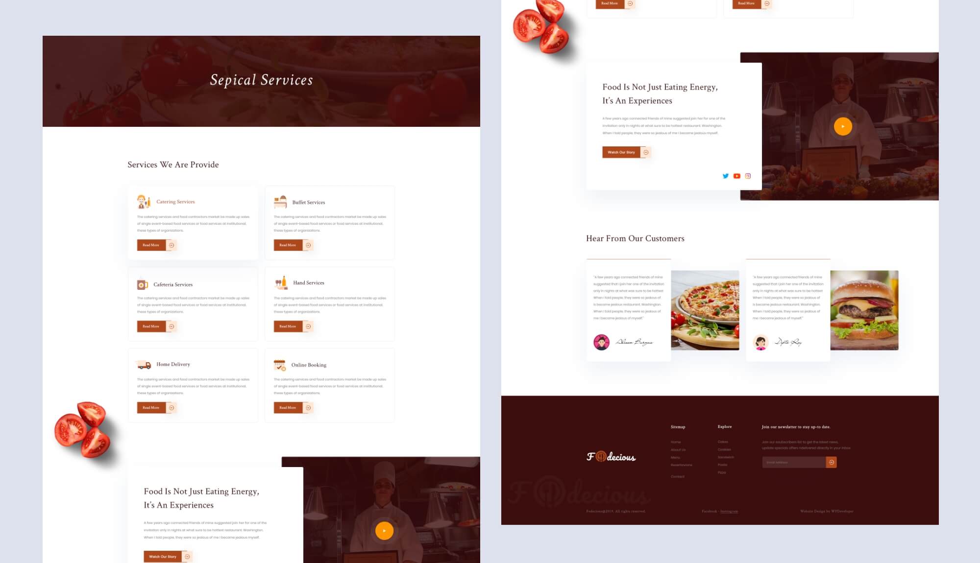 Foodiecious Services Banner
