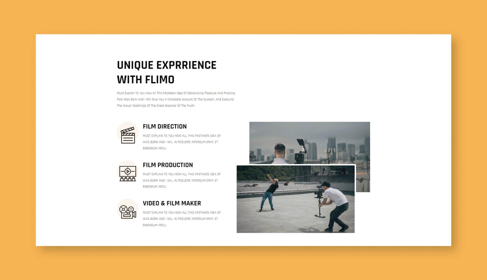 Flimo Experience Section For Gutenberg Banner