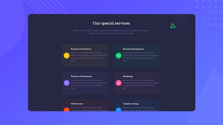 Unigency Homepage Services Dark Banner